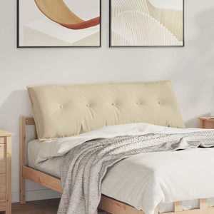 vidaXL Perna pentru spate Crem 140 x 50 cm Țesătură din microfibră imagine