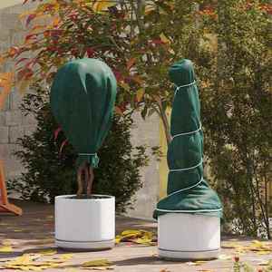 vidaXL Fleece de Protecție pentru Plante împotriva Înghețului Verde imagine