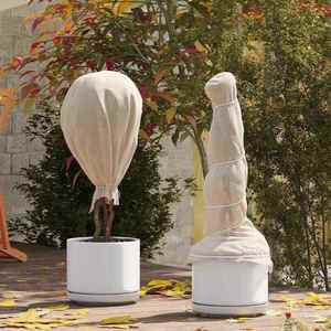 vidaXL Fleece de Protecție pentru Plante împotriva Înghețului Bej imagine