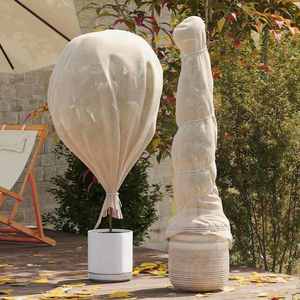 vidaXL Fleece de Protecție pentru Plante împotriva Înghețului Bej imagine