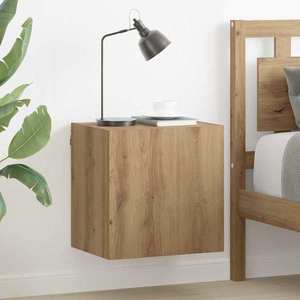 vidaXL Dulap TV de perete Stejar Artizanal 40, 5x30x40cm Lemn compozit imagine