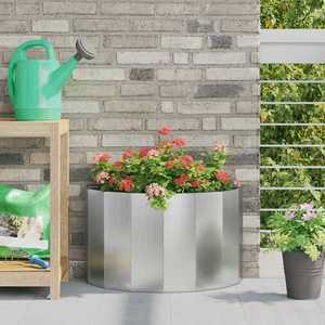 vidaXL Jardinieră Argintiu 60 x 30 x 35 cm Oțel Galvanizat imagine