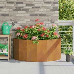 vidaXL Jardinieră Ruginit 120 x 60 x 50 cm imagine