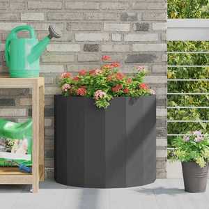 vidaXL Jardinieră Negru 60 x 30 x 50 cm Oțel imagine