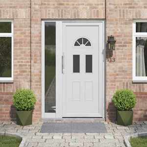 vidaXL Jardinieră 2 pcs Verde măsliniu 30 x 30 x 30 cm Oțel imagine