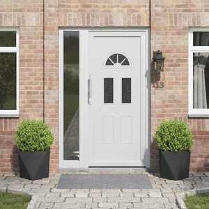 vidaXL Jardinieră 2 pcs Negru 40 x 40 x 40 cm Oțel imagine