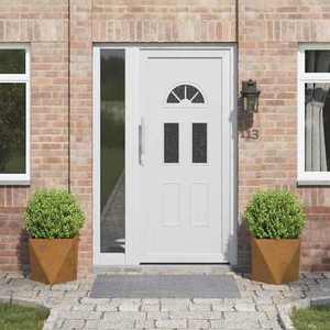 vidaXL Jardinieră 2 pcs Ruginit 40 x 40 x 40 cm imagine