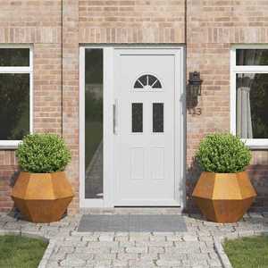 vidaXL Jardinieră 2 pcs Ruginit 75 x 75 x 60 cm imagine