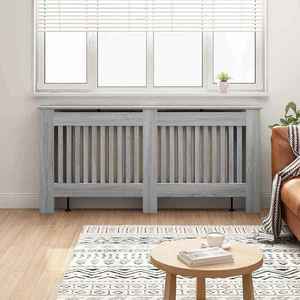 vidaXL Capac pentru radiator Gri Sonoma 172 x 19 x 81, 5 cm imagine