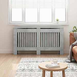 vidaXL Capac pentru radiator Gri din beton 152 x 19 x 81, 5 cm imagine