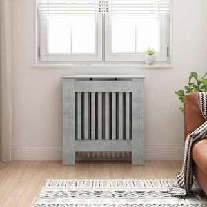 vidaXL Capac pentru radiator Gri din beton 78 x 19 x 81, 5 cm imagine