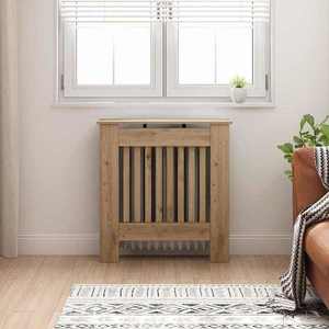 vidaXL Capac pentru radiator Stejar Artizanal 78 x 19 x 81, 5 cm imagine