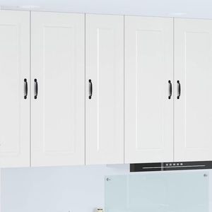 vidaXL Dulap suspendat de bucătărie cu ușă Alb lucios 30 x 31 x 100 cm imagine