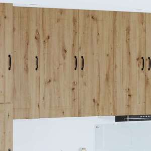 vidaXL Dulap suspendat de bucătărie Stejar Artizanal 80 x 31 x 100 cm imagine