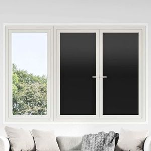 vidaXL Folie pentru Fereastră Statică Negru 45 x 1000 cm PVC imagine