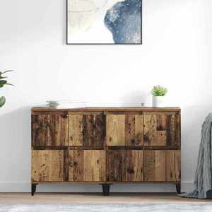 vidaXL Bufeturi 2 pcs Lemn Vechi 60 x 35 x 70 cm Lemn compozit imagine