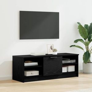 vidaXL Cabinet TV Stejar Negru 102 x 35 x 36, 5 cm Lemn compozit imagine