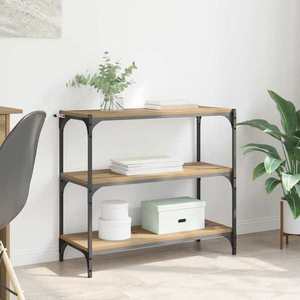 vidaXL Dulap pentru cărți Stejar Artizanal 80 x 33 x 70, 5 cm imagine