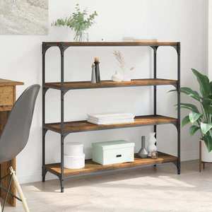 vidaXL Dulap pentru cărți Lemn Vechi 100 x 33 x 100 cm imagine