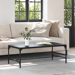 vidaXL Masă de cafea Stejar Negru 100 x 50 x 35 cm Lemn compozit imagine