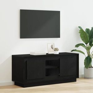 vidaXL Cabinet TV Stejar Negru 102 x 35 x 45 cm Lemn compozit imagine
