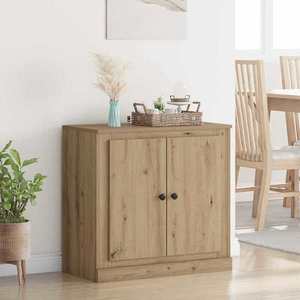 vidaXL Bufet Stejar Artizanal 70 x 35, 5 x 67, 5 cm Lemn compozit imagine