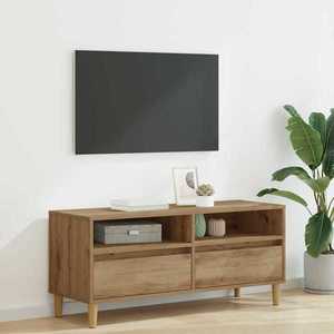 vidaXL Cabinet TV Stejar Artizanal 100 x 34, 5 x 44, 5 cm Lemn compozit imagine