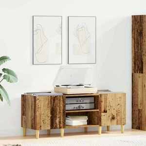 vidaXL Dulap pentru discuri de vinil Lemn Vechi 121 x 38 x 48 cm imagine