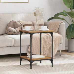 vidaXL Masă de cafea Lemn Vechi 40 x 40 x 55 cm Lemn compozit imagine