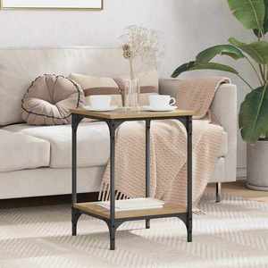 vidaXL Masă de cafea Stejar Artizanal 40 x 40 x 55 cm Lemn compozit imagine