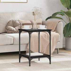 vidaXL Masă de cafea Stejar Negru 40 x 40 x 55 cm Lemn compozit imagine