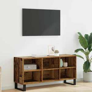 vidaXL Cabinet TV Lemn Vechi 103, 5 x 30 x 50 cm Lemn compozit imagine
