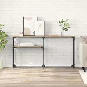 vidaXL MasaConsole Stejar Artizanal 145 x 22, 5 x 75 cm Lemn compozit imagine