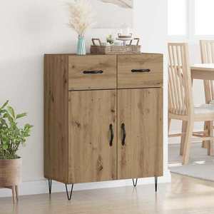 vidaXL Bufet Stejar Artizanal 69, 5 x 34 x 90 cm Lemn compozit imagine