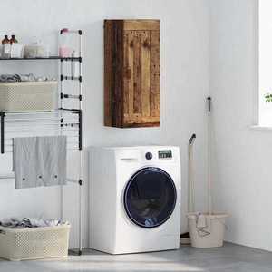 vidaXL Dulap montat pe perete Lemn Vechi 34, 5 x 34 x 90 cm imagine