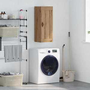 vidaXL Dulap montat pe perete Stejar Artizanal 34, 5 x 34 x 90 cm imagine