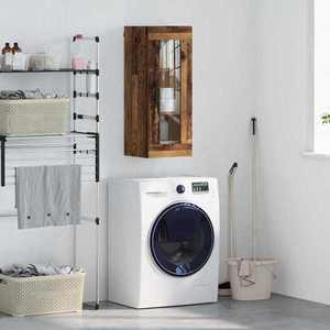 vidaXL Dulap montat pe perete Lemn Vechi 34, 5 x 34 x 90 cm imagine