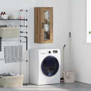 vidaXL Dulap montat pe perete Stejar Artizanal 34, 5 x 34 x 90 cm imagine