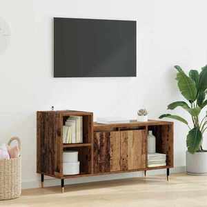 vidaXL Cabinet TV Lemn Vechi 100 x 35 x 55 cm Lemn compozit imagine