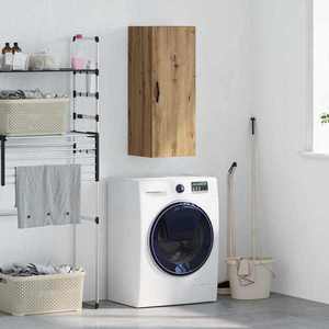 vidaXL Dulap montat pe perete Stejar Artizanal 34, 5 x 34 x 90 cm imagine