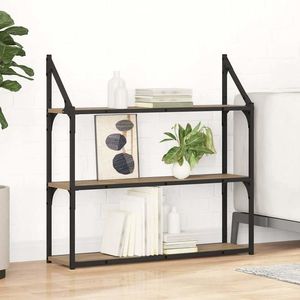 vidaXL Raft de perete Stejar Artizanal 80 x 21 x 78, 5 cm Lemn compozit imagine