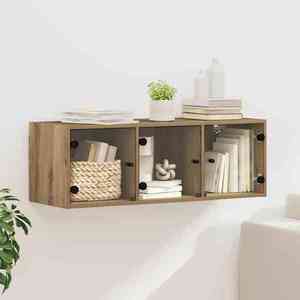 vidaXL Dulap de perete Stejar Artizanal 102 x 37 x 35 cm Lemn compozit imagine