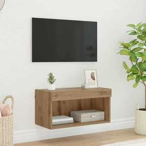 vidaXL Cabinet TV Stejar Artizanal 60 x 30 x 30 cm Lemn compozit imagine