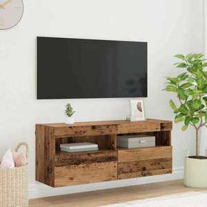 vidaXL Dulap TV de perete Lemn Vechi 100 x 30 x 40 cm Lemn compozit imagine