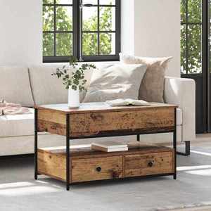 vidaXL Masă de cafea Lemn Vechi 85 x 50 x 50 cm Lemn compozit imagine