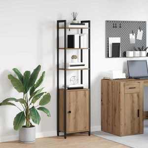 vidaXL Dulap pentru cărți Stejar Artizanal 40 x 24 x 161 cm imagine