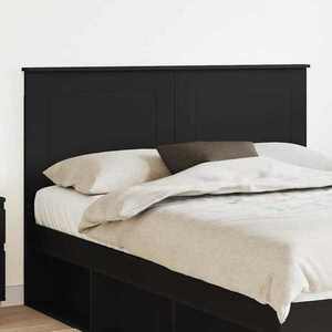 vidaXL Tăblie cap cu headboard Stejar Negru 160 cm Lemn compozit imagine