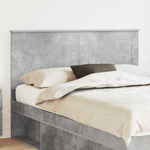 vidaXL Tăblie cap cu headboard Gri din beton 160 cm Lemn compozit imagine