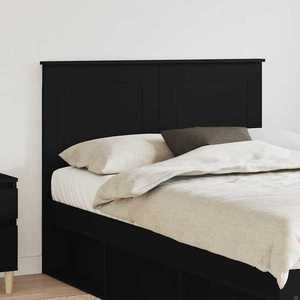 vidaXL Tăblie cap cu headboard Stejar Negru 135 cm Lemn compozit imagine