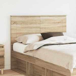vidaXL Tăblie cap cu headboard Stejar Sonoma 120 cm Lemn compozit imagine
